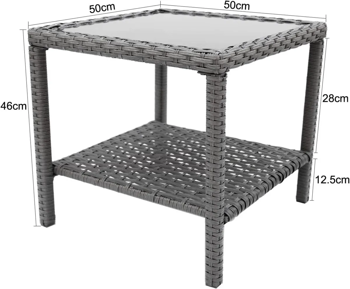 Small Outdoor Coffee Side End Table for Outside - Image 3