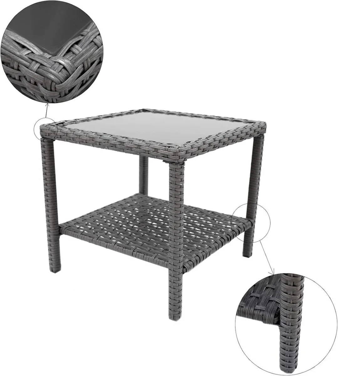 Small Outdoor Coffee Side End Table for Outside - Image 4
