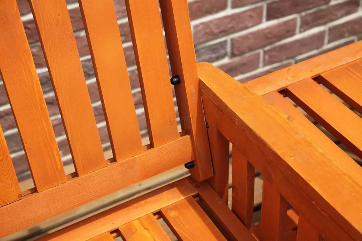 BIRCHTREE Outdoor Garden Love Duo Seat Patio - Image 4