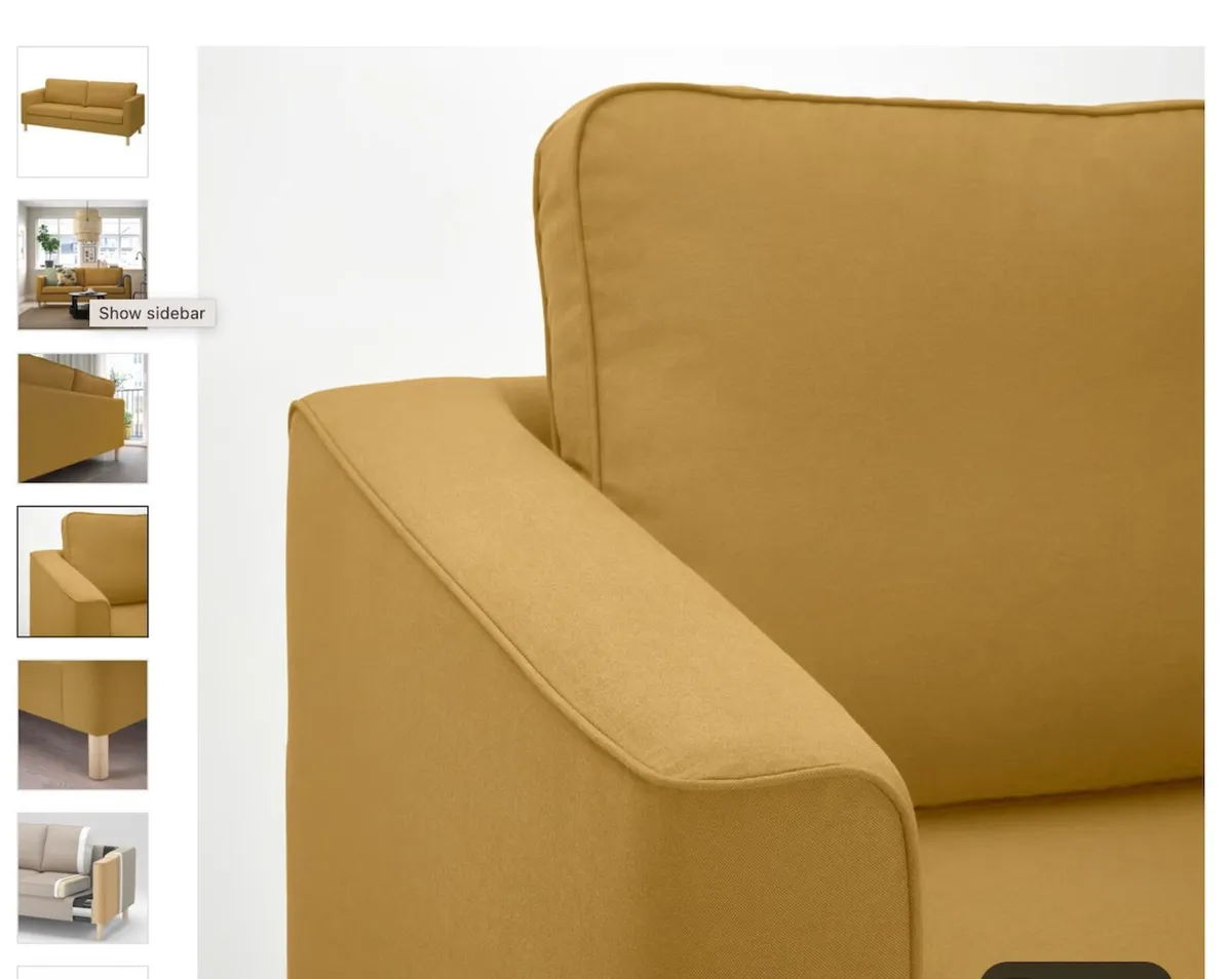 Ikea Parup 3 Seater Couch Cover - Image 4