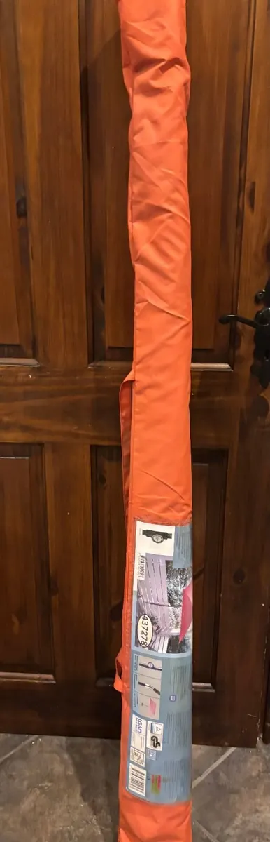 Square Orange Garden / Balcony Umbrella (NEW, Unus - Image 4