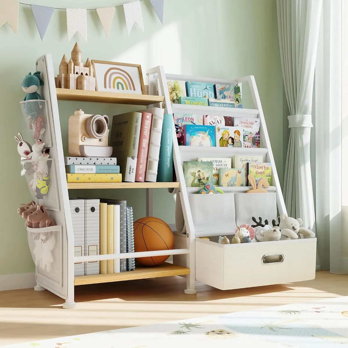 Kids Bookshelf and Toy Storage Organizer: 3-Tier - Image 1