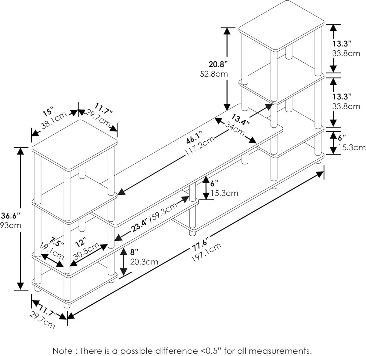 TURN-N-TUBE TV Stand Grand Entertainment Center - Image 2