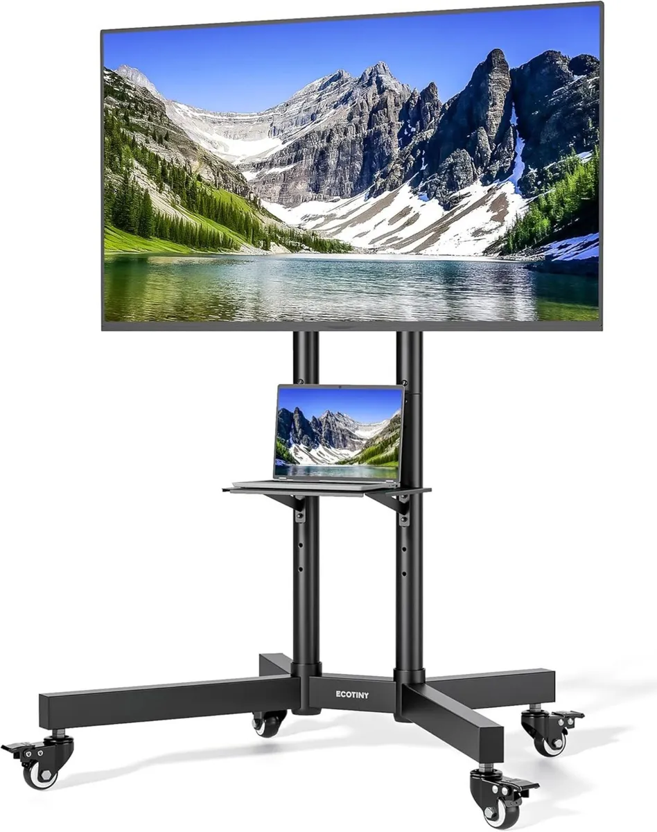 TV Stand Rollable up to 85 kg Load Capacity (70 +