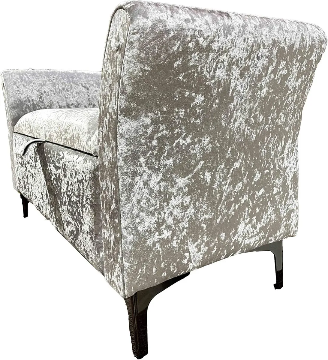 A-non Storage Ottoman Chaise Sofa (Silver) - Image 4