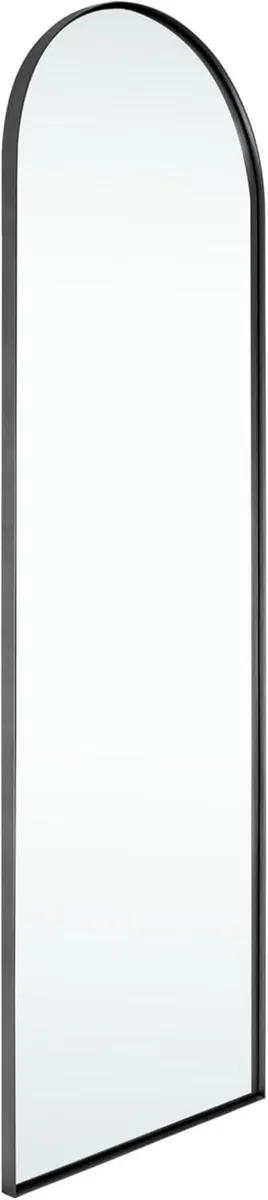 Full Length Arched Mirror Metal Framed Wall - Image 1