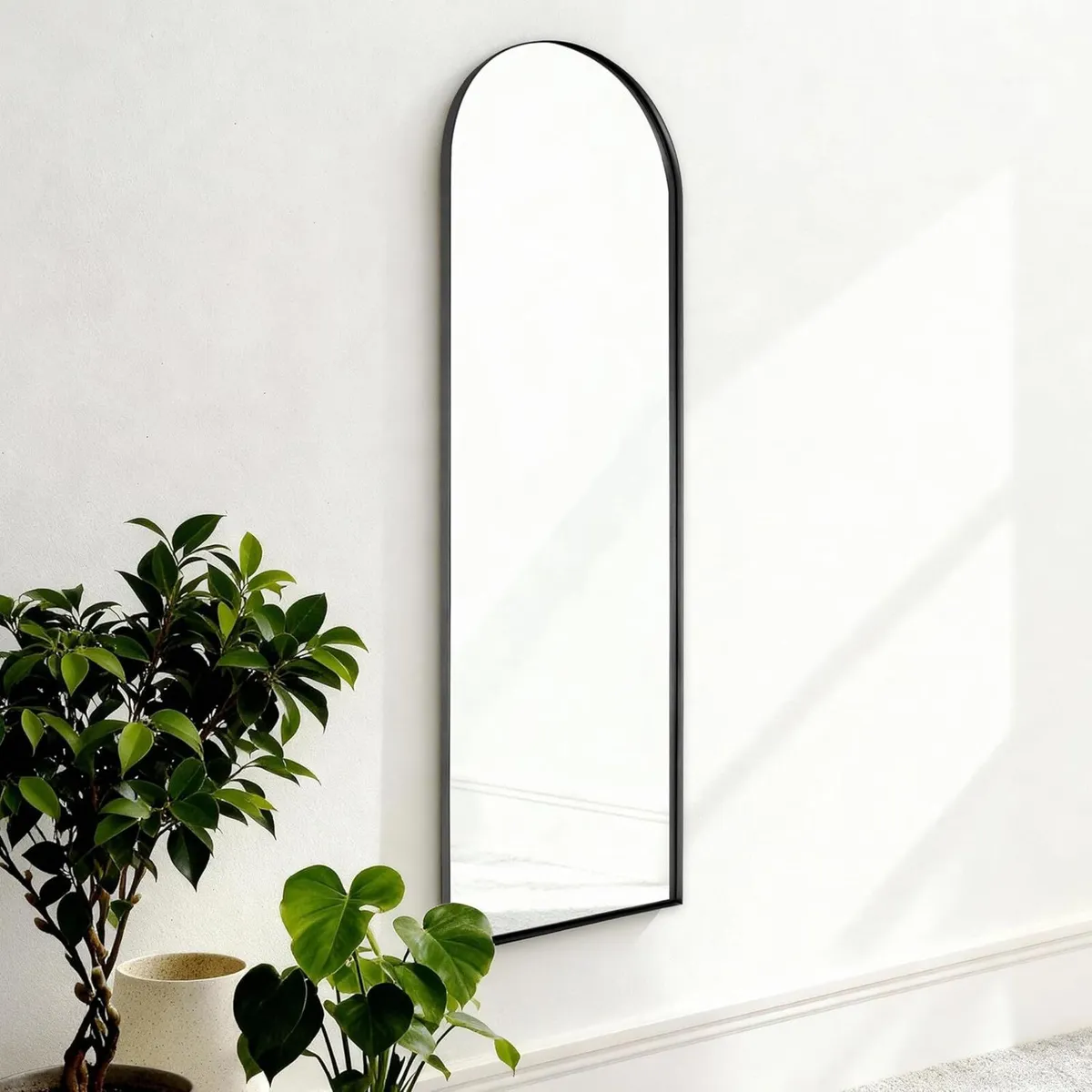 Full Length Arched Mirror Metal Framed Wall - Image 2