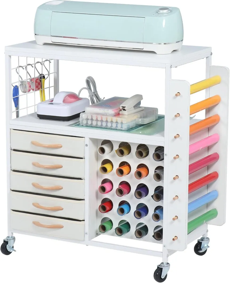 Organization and Storage Craft Table for Cricut - Image 1