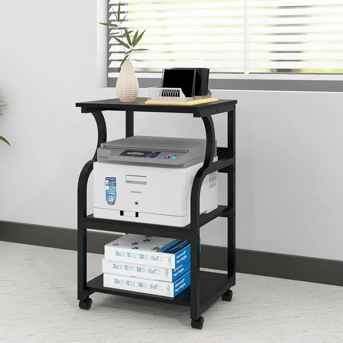 50x40x73cm Large Printer Stand Table Storage Unit - Image 2