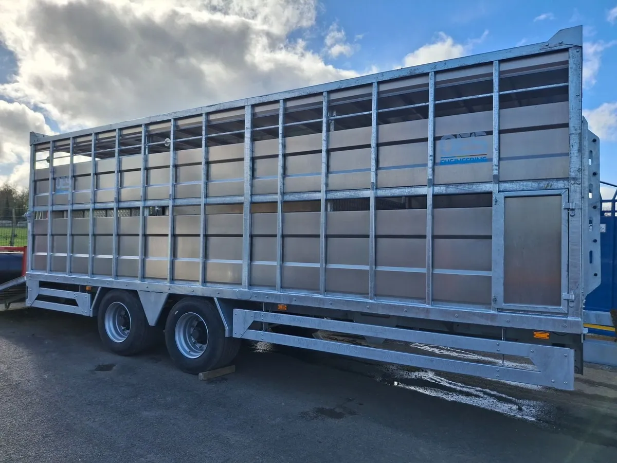 24ft Galvanised Livestock Trailer - Image 1