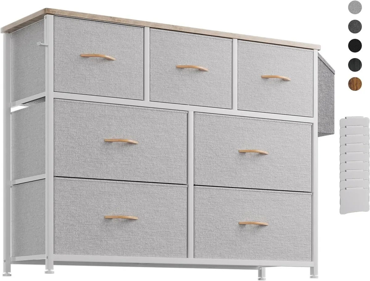 Fabric Chest of Drawers - Canvas Storage Unit - Image 1