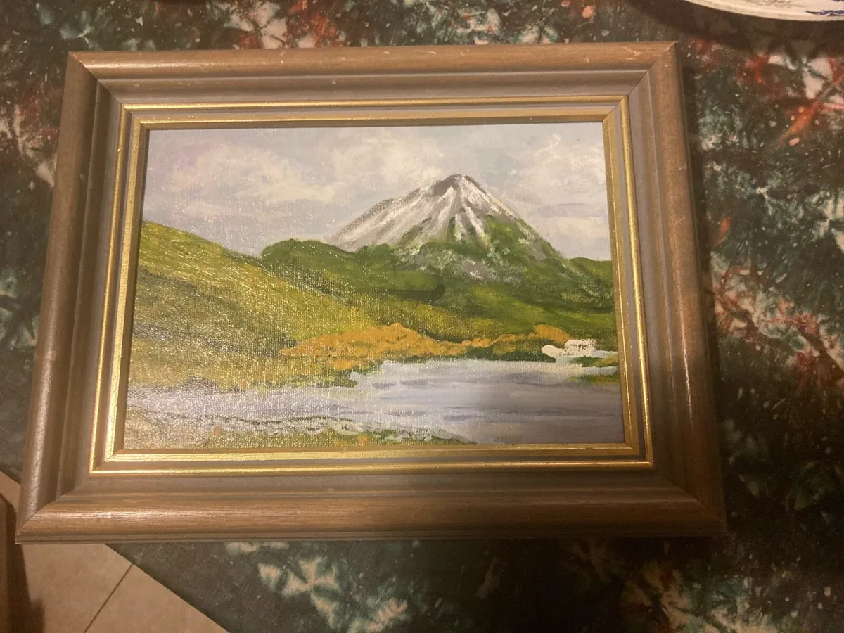 Mount Errigal Donegal oil painting free postage - Image 1