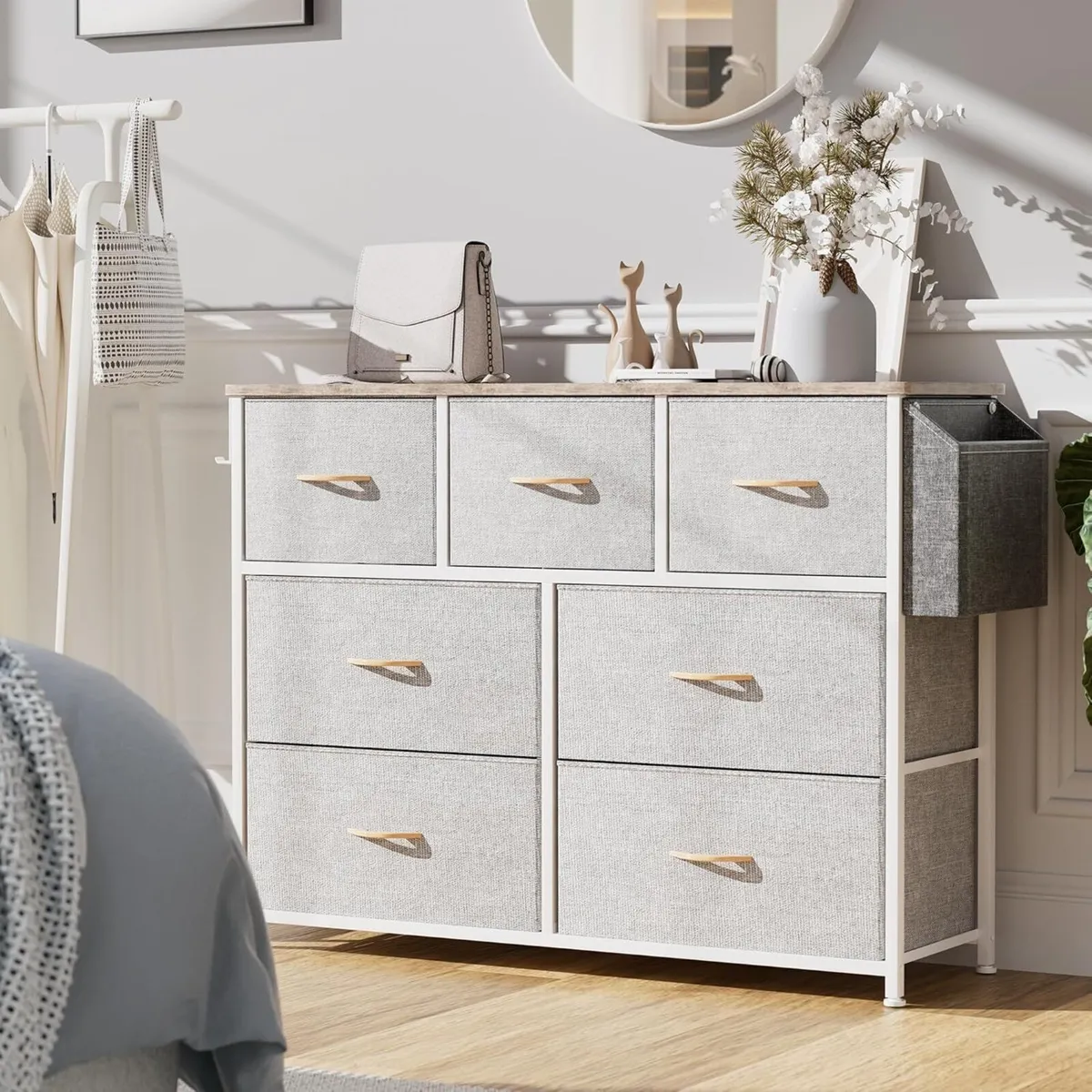 Fabric Chest of Drawers - Canvas Storage Unit - Image 2