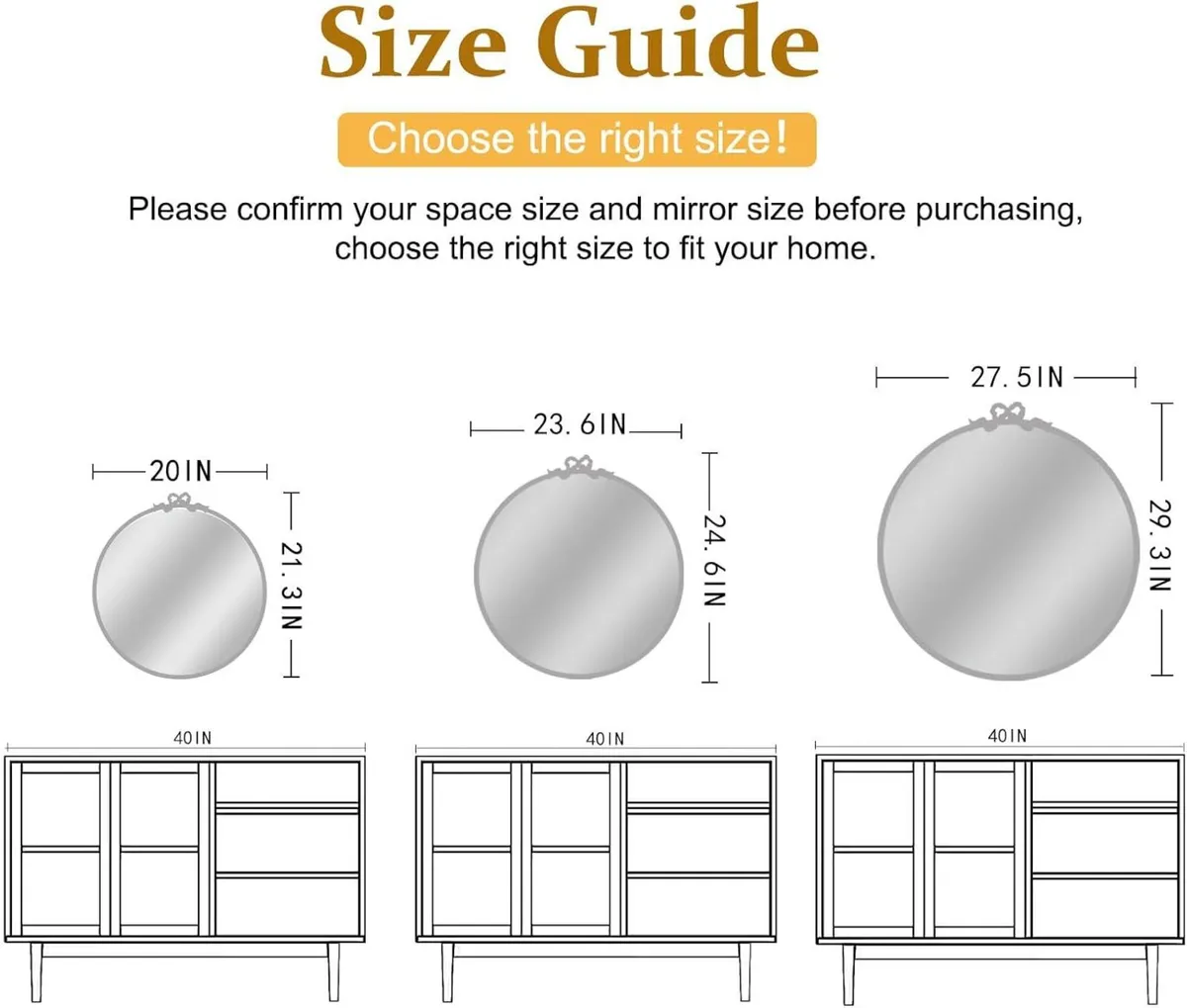 Vintage Round Gold Wall Mirror Bathroom Vanity - Image 3