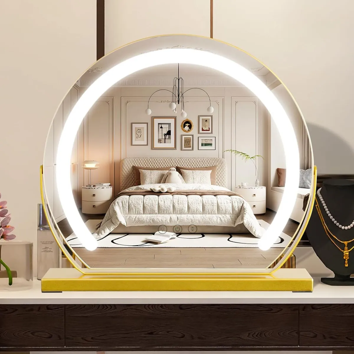 Vanity Mirror with Lights 15.74 Inch 360degrees - Image 1