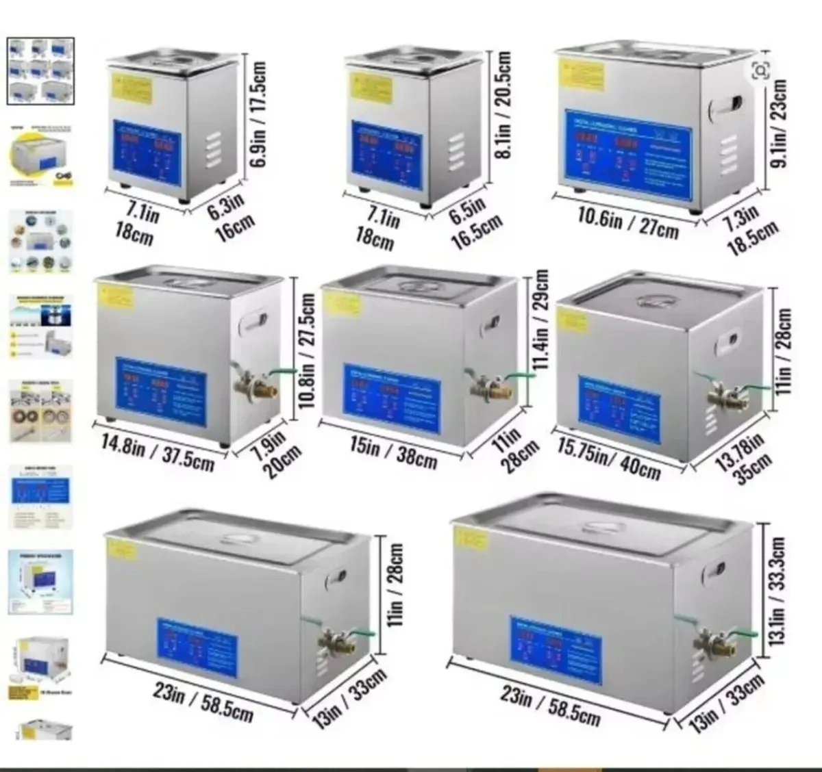 10L Ultrasonic Cleaner with Heater Timer System - Image 2