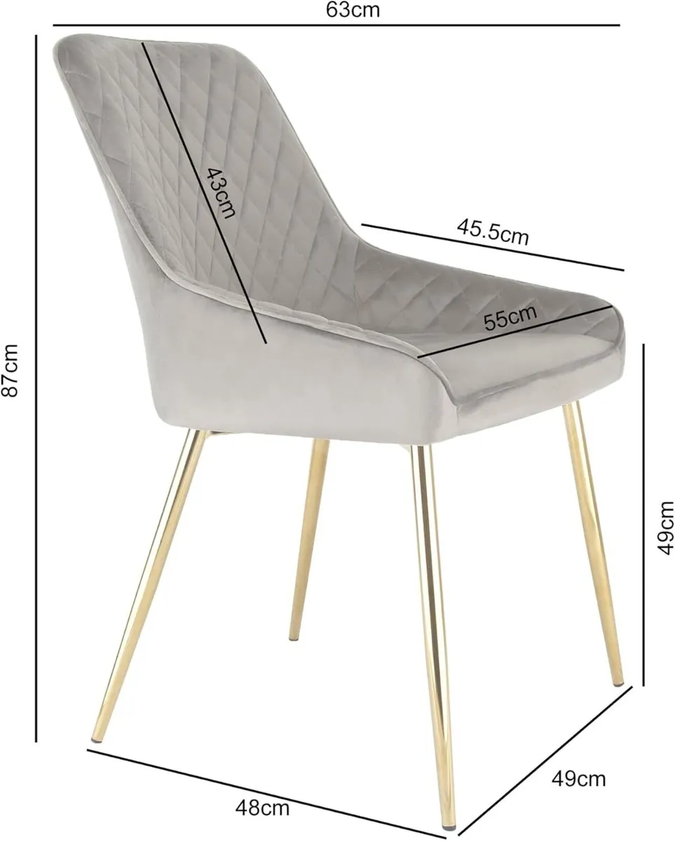 Hamilton Accent Dining Chair with High Back - Image 2