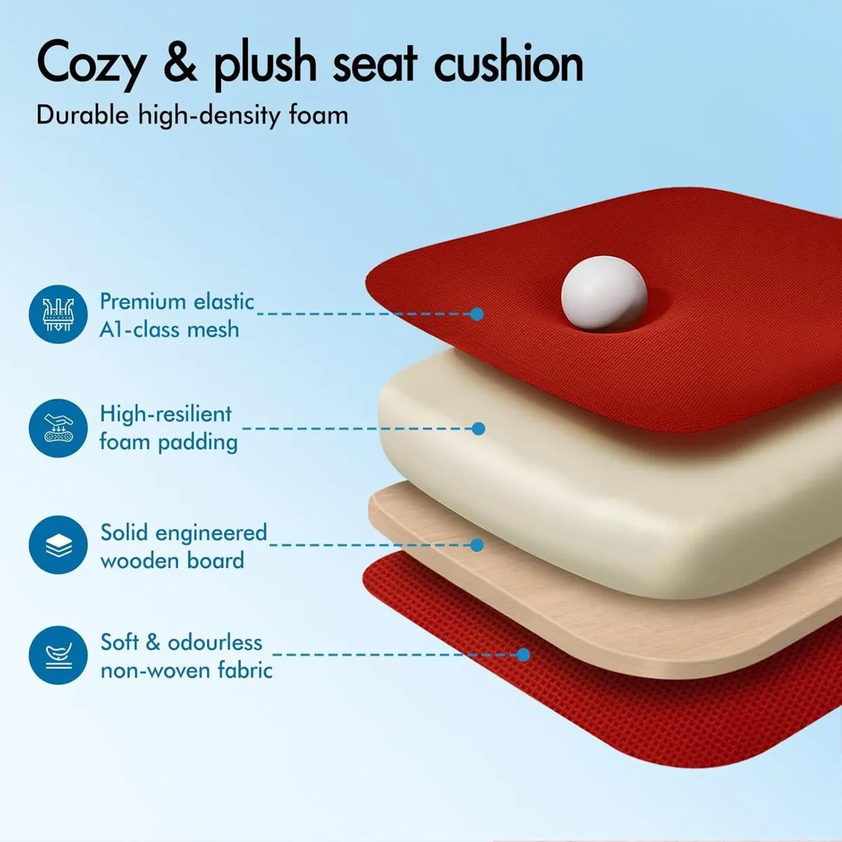 Ergonomic Office Chair with Headrest High Back - Image 4
