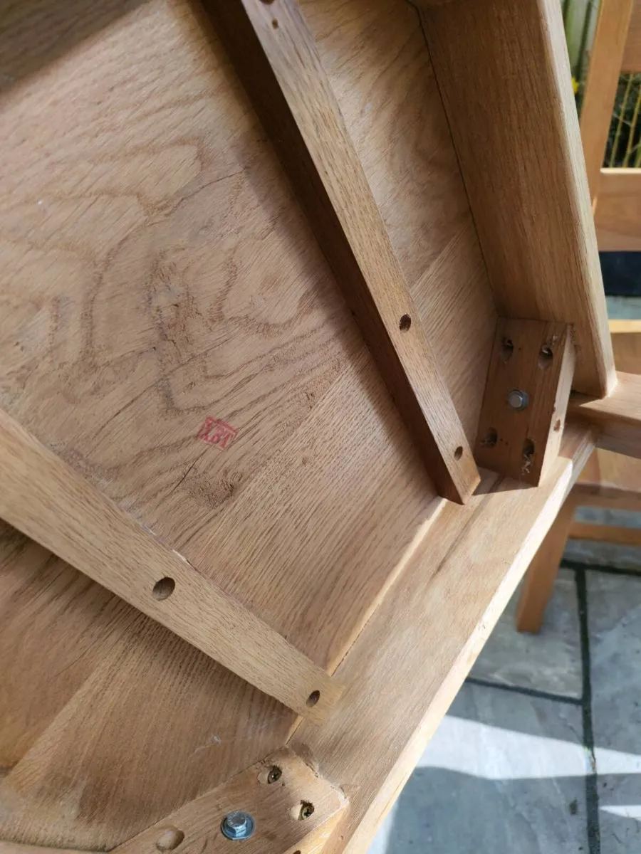 4 danube oak chairs - Image 3