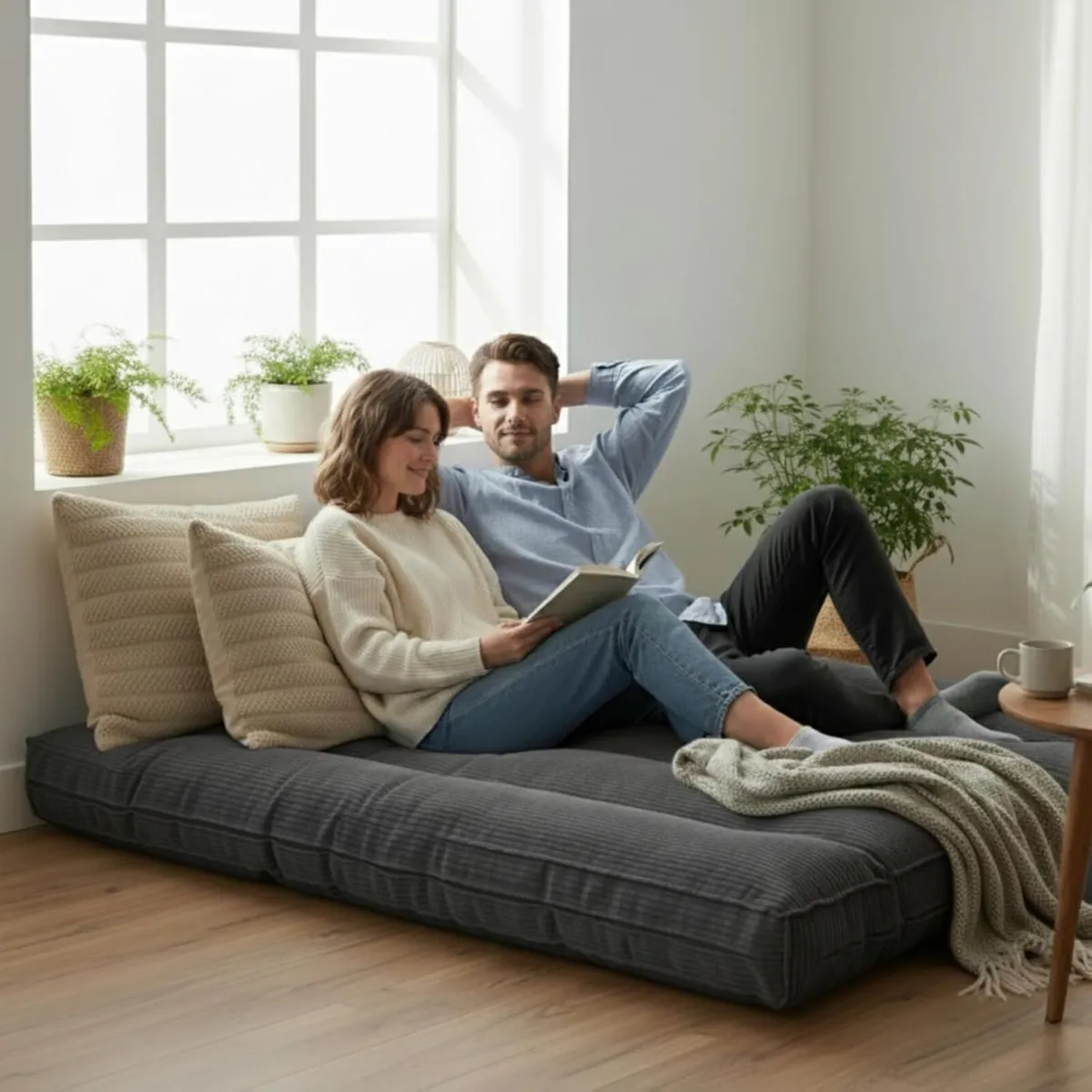 Futon Mattress Double Thick Comfortable Made in - Image 2