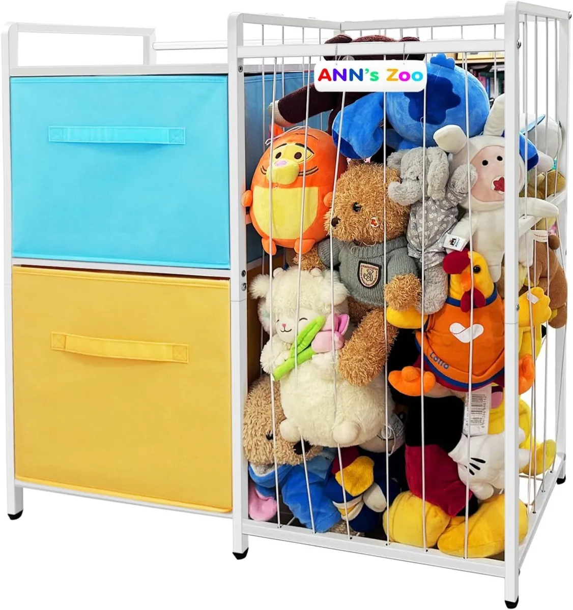 Iron Teddy Storage Stuffed Animal Zoo with - Image 1