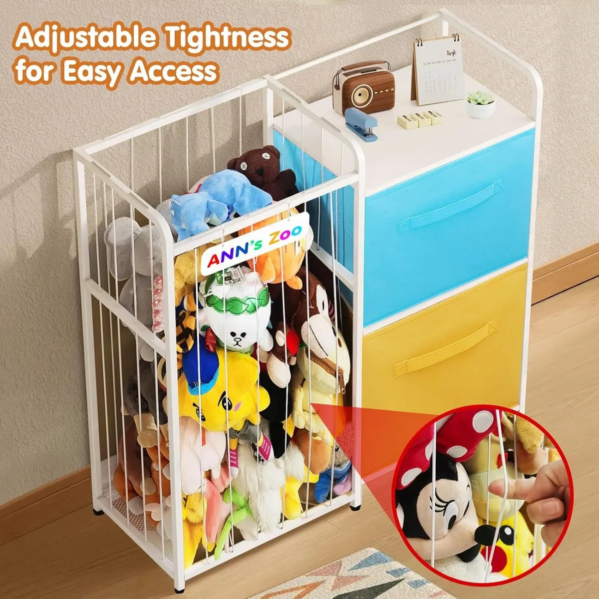 Iron Teddy Storage Stuffed Animal Zoo with - Image 4