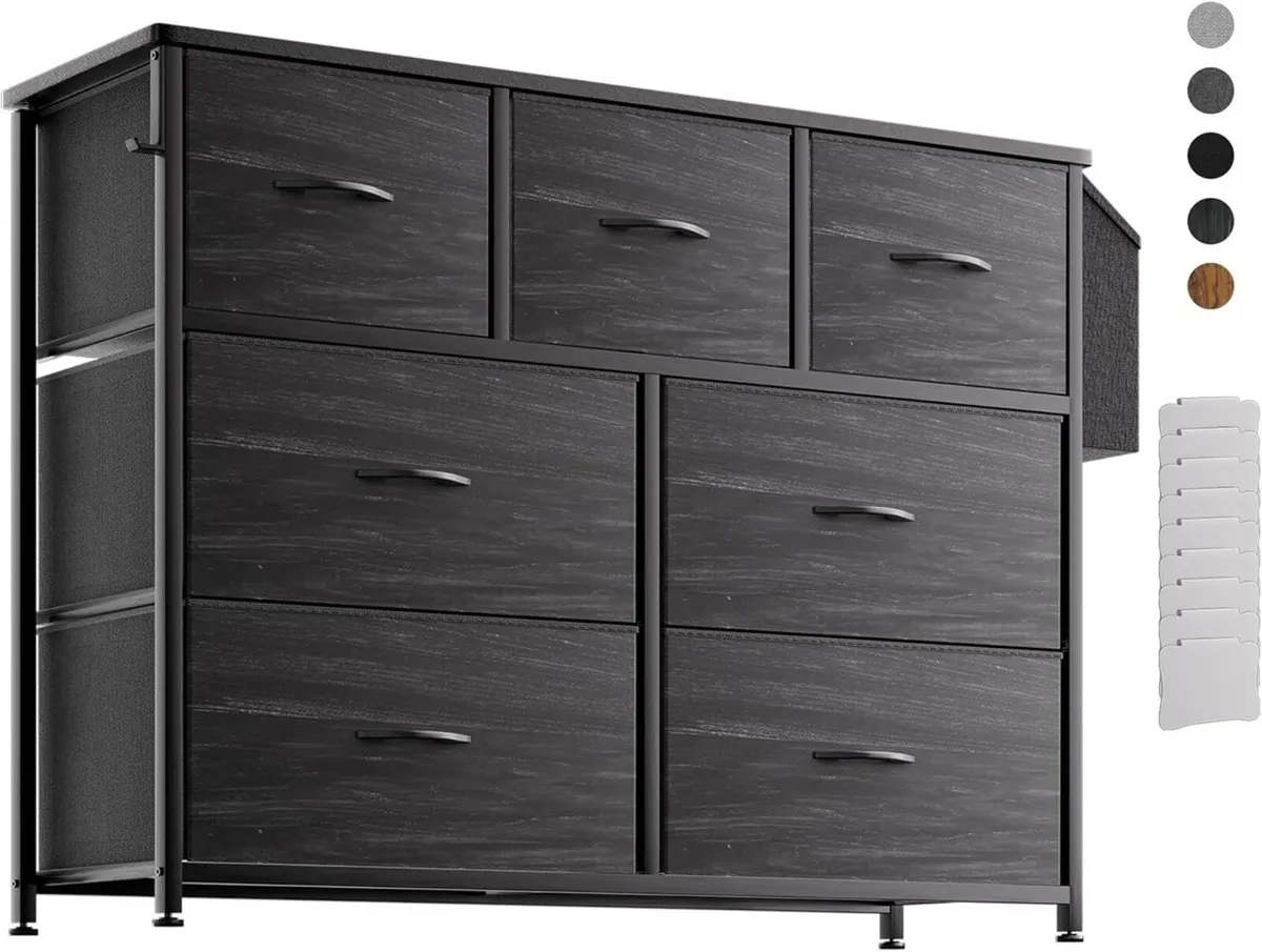 Fabric Chest of Drawers - Canvas Storage Unit - Image 1