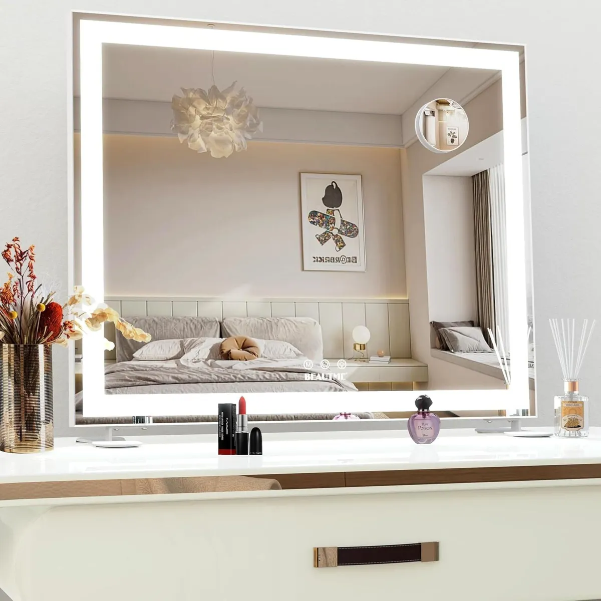 Hollywood Makeup Mirror with LED Lights Large - Image 1