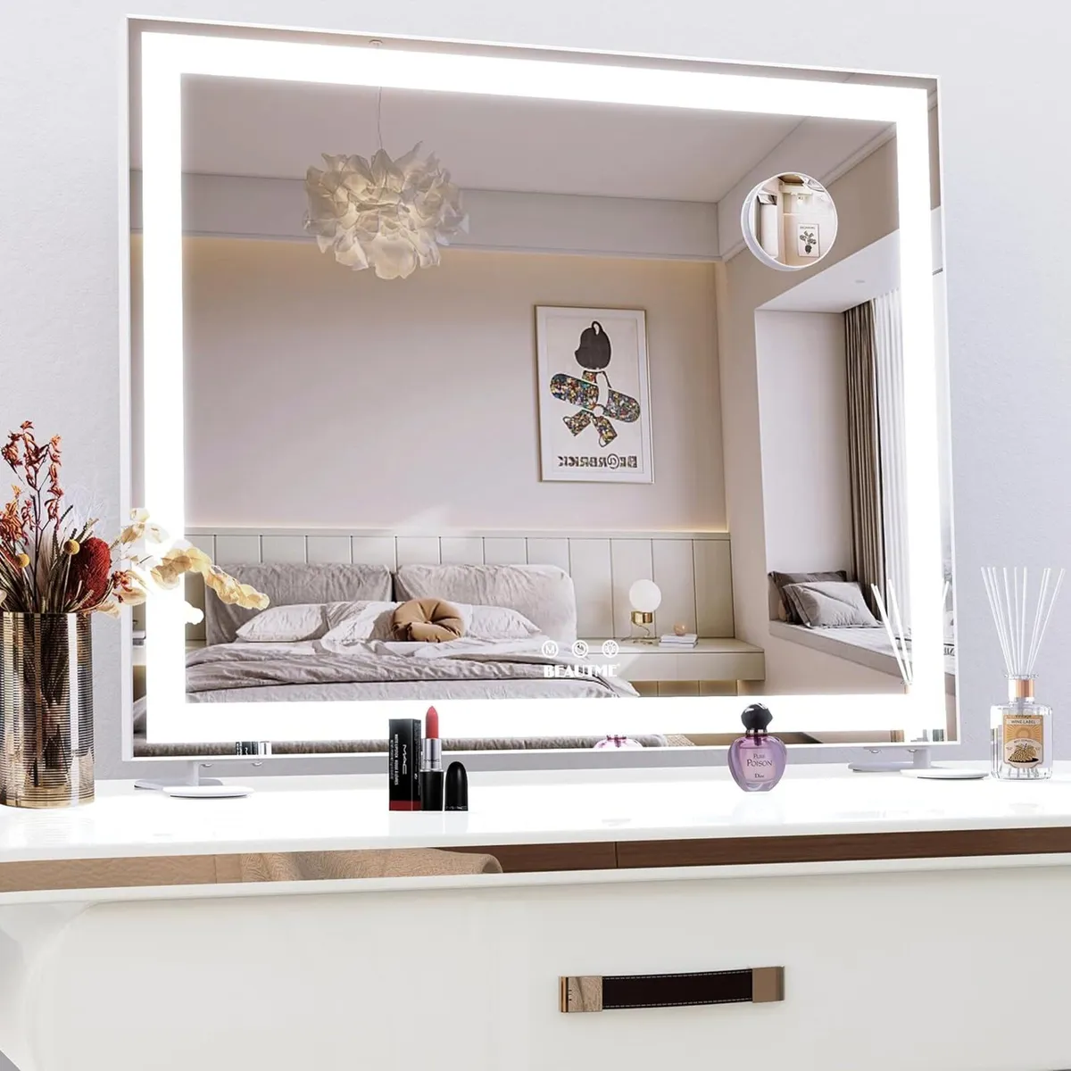 Hollywood Makeup Mirror with LED Lights Large - Image 3