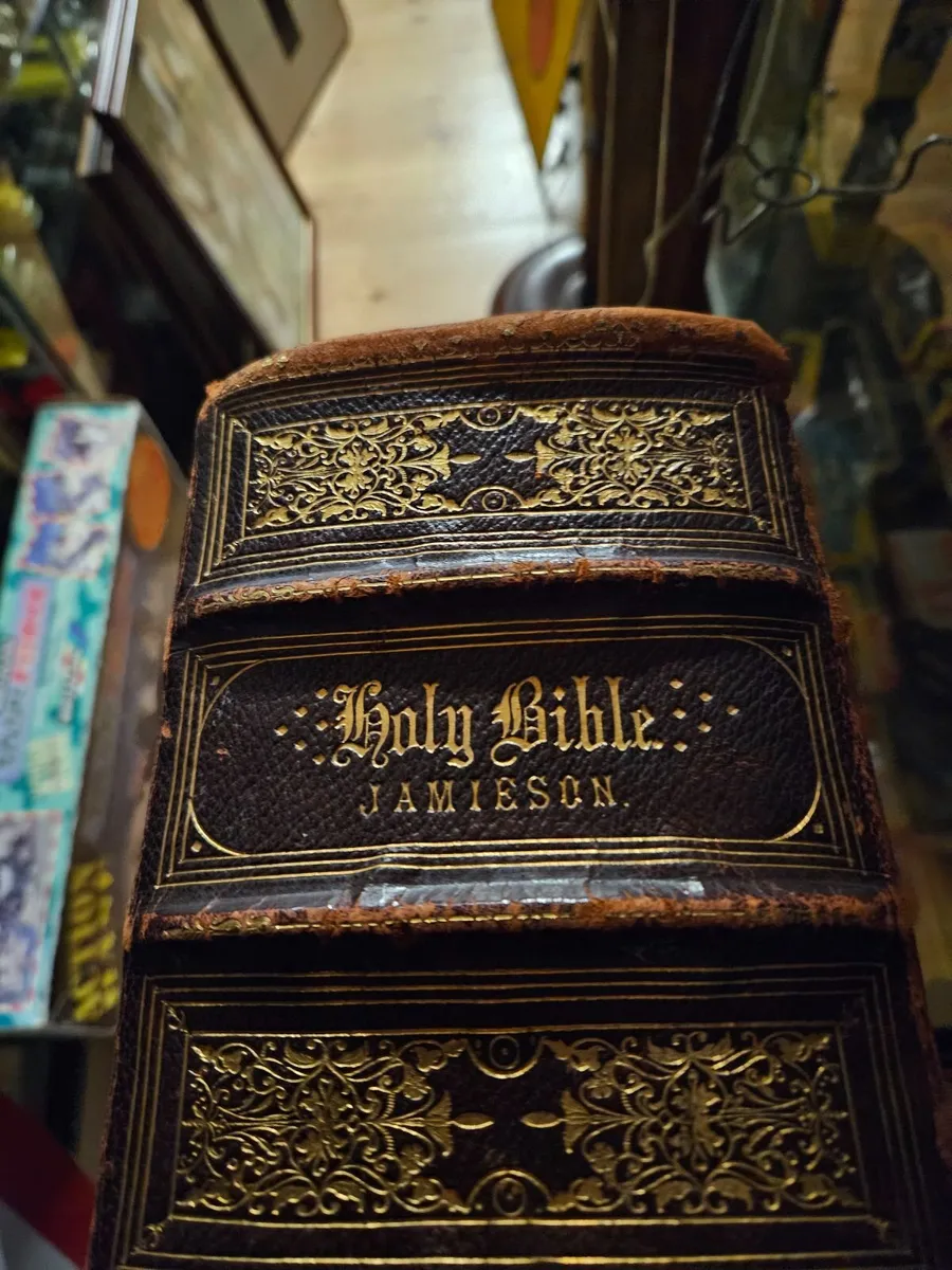 Vintage Antique Jamieson Family Bible - Image 4