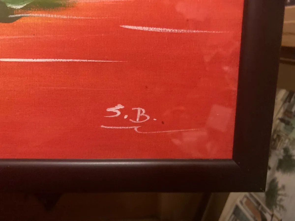 Thai artwork signed and framed free postage - Image 2