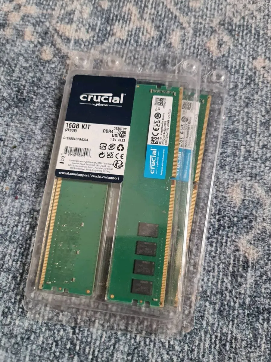 16gb Crucial DDR4-3200 Kit (2x8gb)