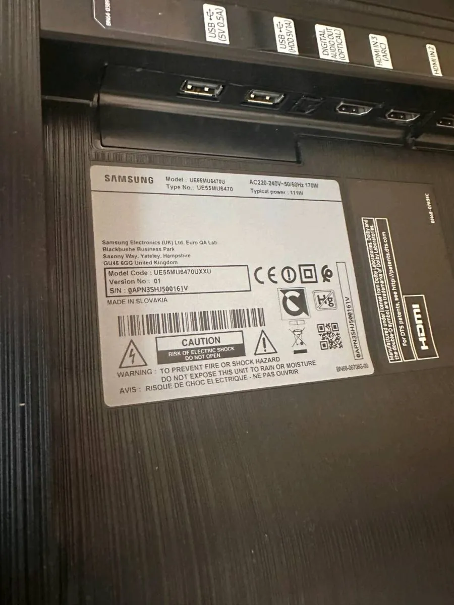 Samsung 65" for parts or fix - Image 1