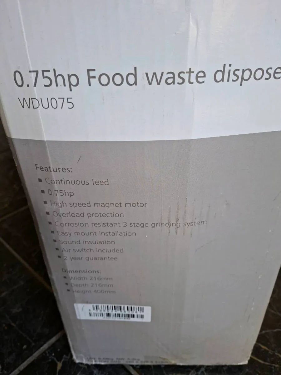 Caple Food Waste Disposer .75hp - Image 4