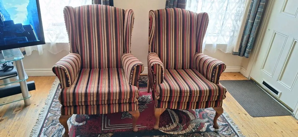 2 Queen Ann Chairs - Image 1