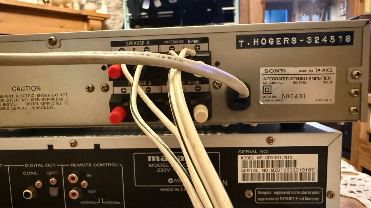 Marantz cd5001, Sony TA-AX5 - Image 3