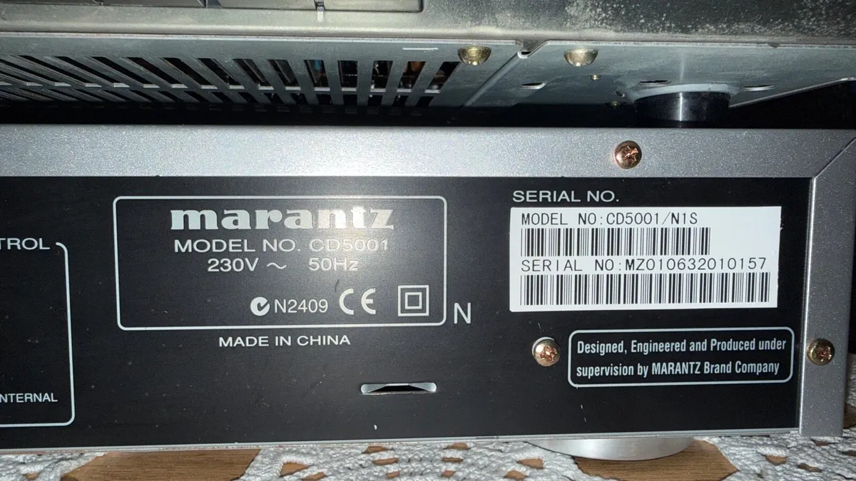 Marantz cd5001, Sony TA-AX5 - Image 4