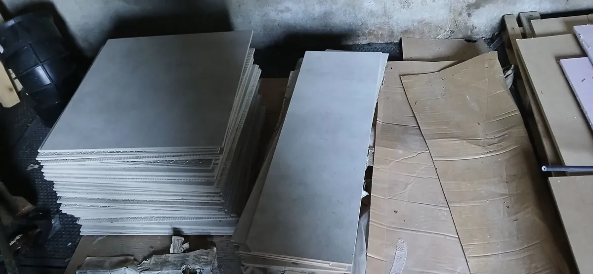 Wall and floor tiles and bathroom. Talll boy - Image 1