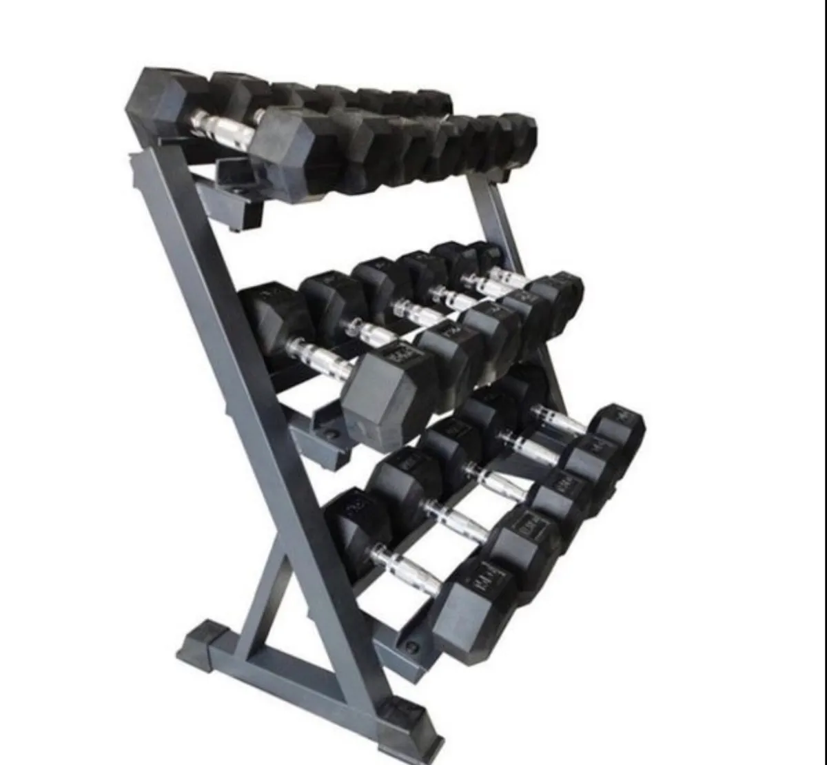 Hex Dumbbells 2.5kg - 20kg + storage (new) - Image 1