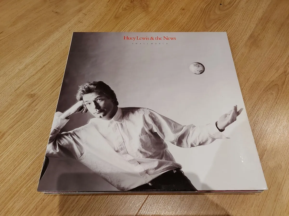 HUEY LEWIS & THE NEWS - SMALL WORLD - VINYL RECORD