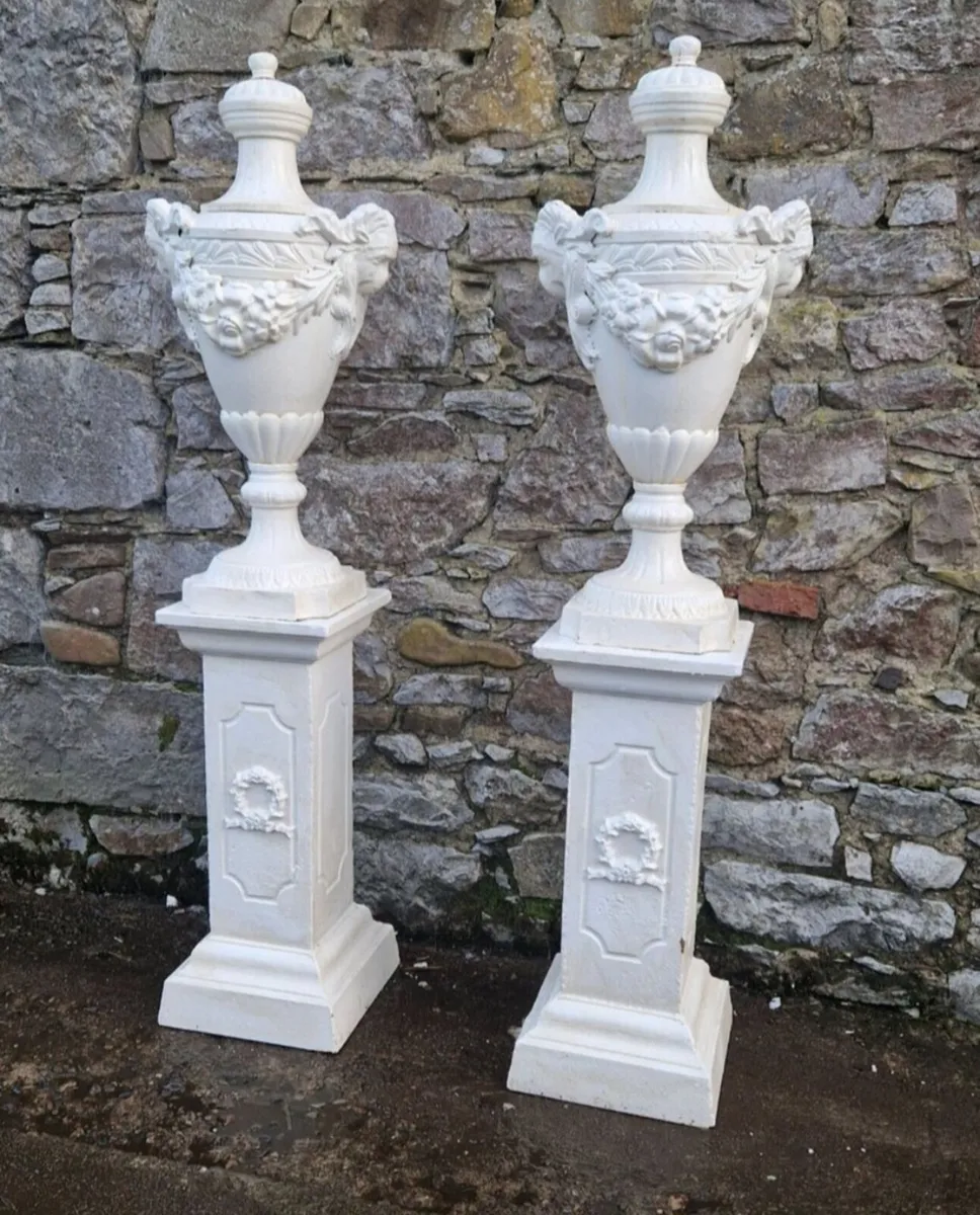 Cast iron  urns - Image 1