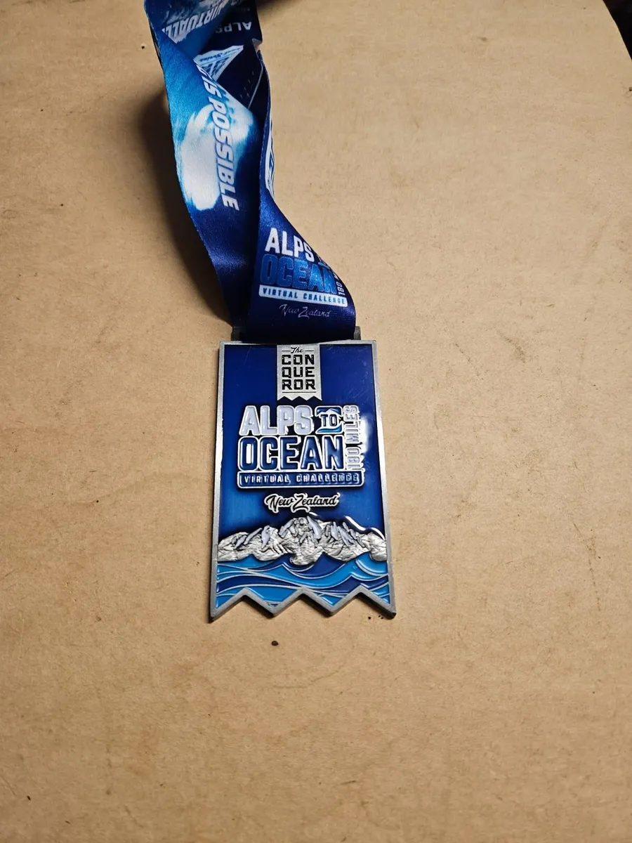 Conqueror Alps to Ocean Virtual Challenge Medal - Image 2