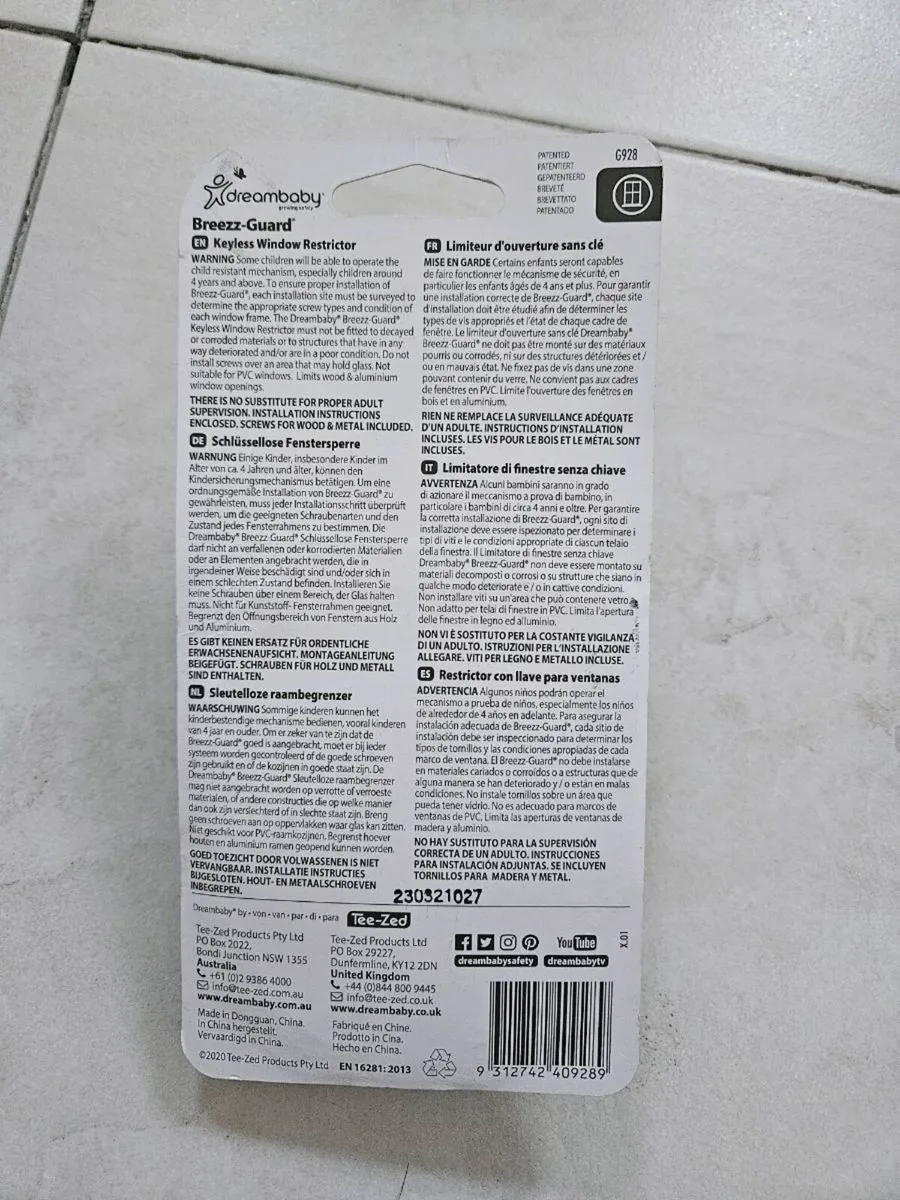 Dreambaby keyless window restrictors - Image 3