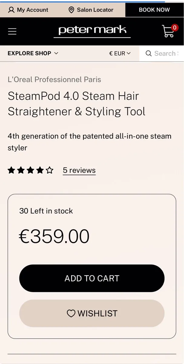 L’Oréal Steampod 4.0 Steam Hair Straightener - Image 2