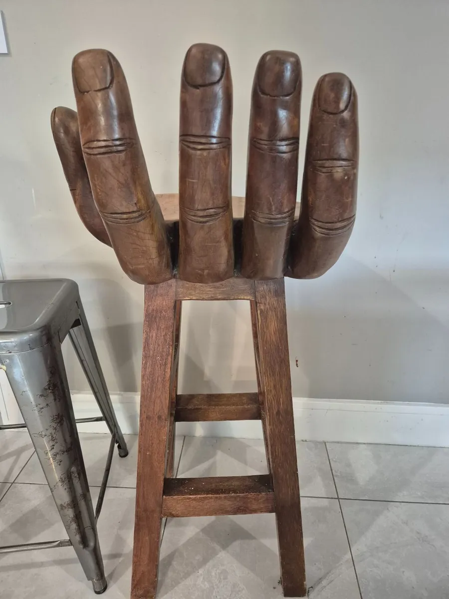 Wooden Hand Stool - Image 2