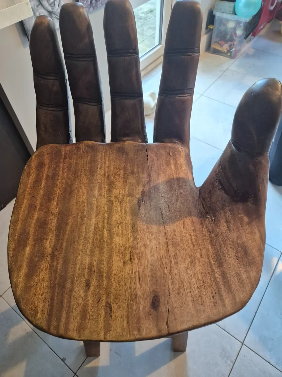 Wooden Hand Stool - Image 3
