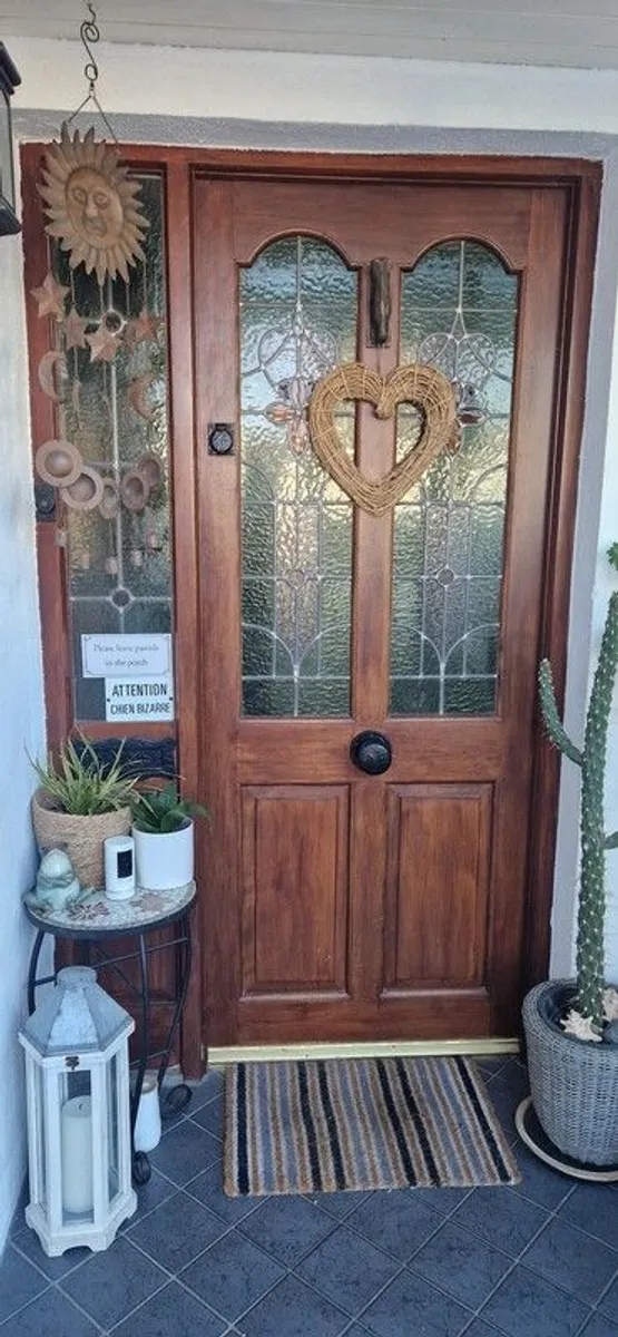 Stained Glass Door and Matching Panels - Image 1