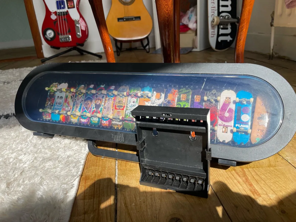 Tech Decks Case & Set w/Plan B, Almost, Birdhouse - Image 1