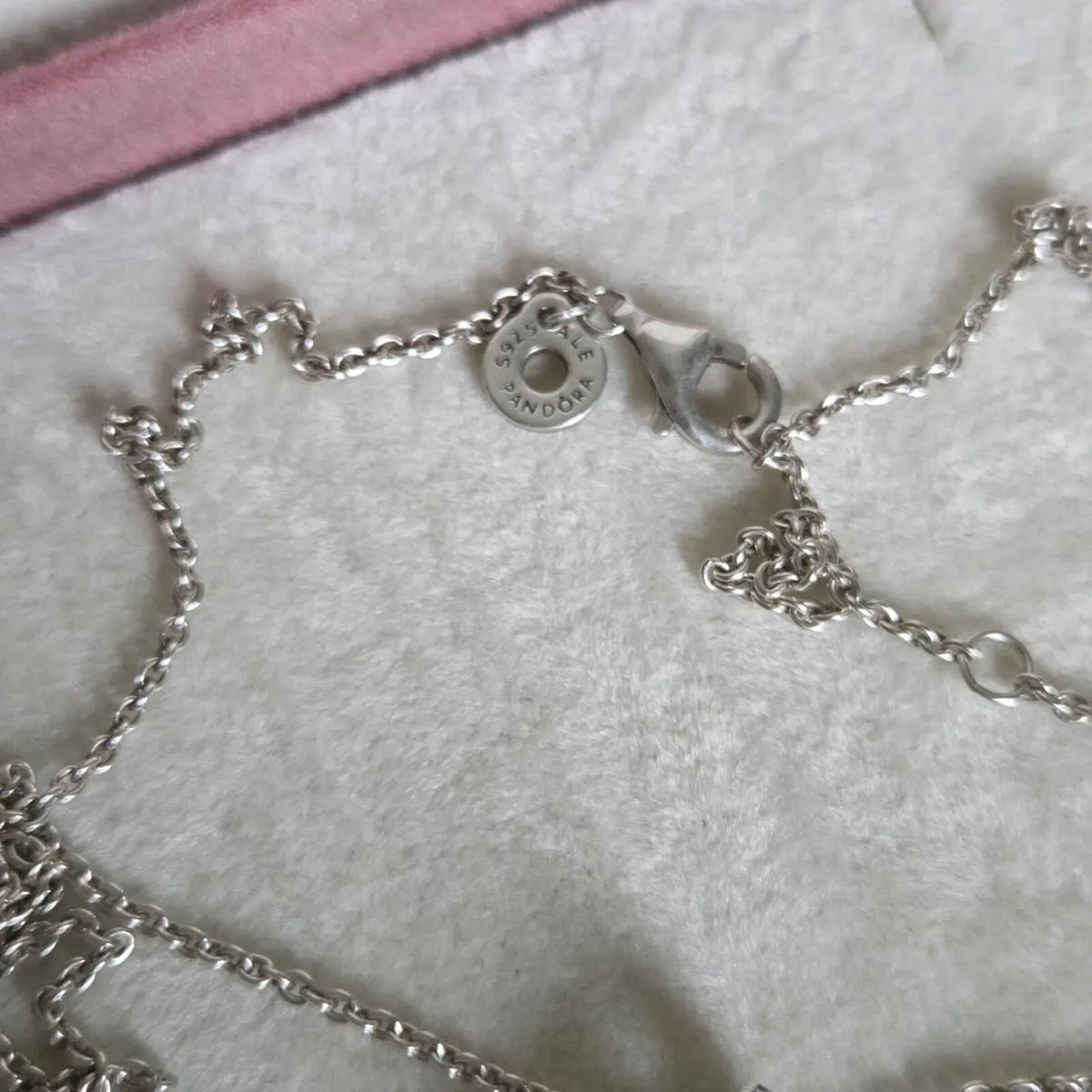 Pandora Double Circle Pendant & Necklace - Image 4