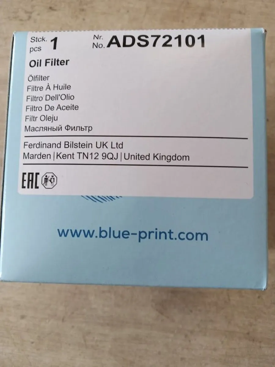 Blue Print oil filter ADS72101 - Image 1